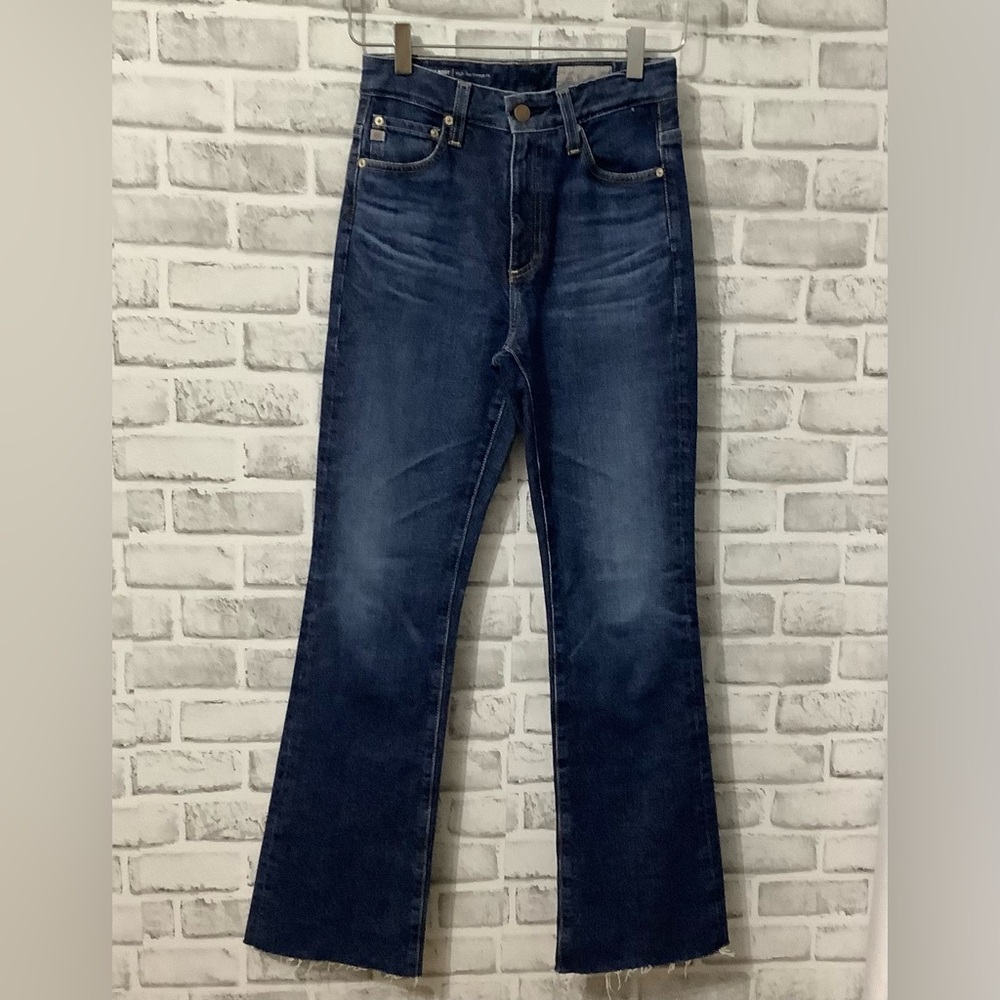 AG Adriano Goldschmied High-Rise Dark Blue Jeans
